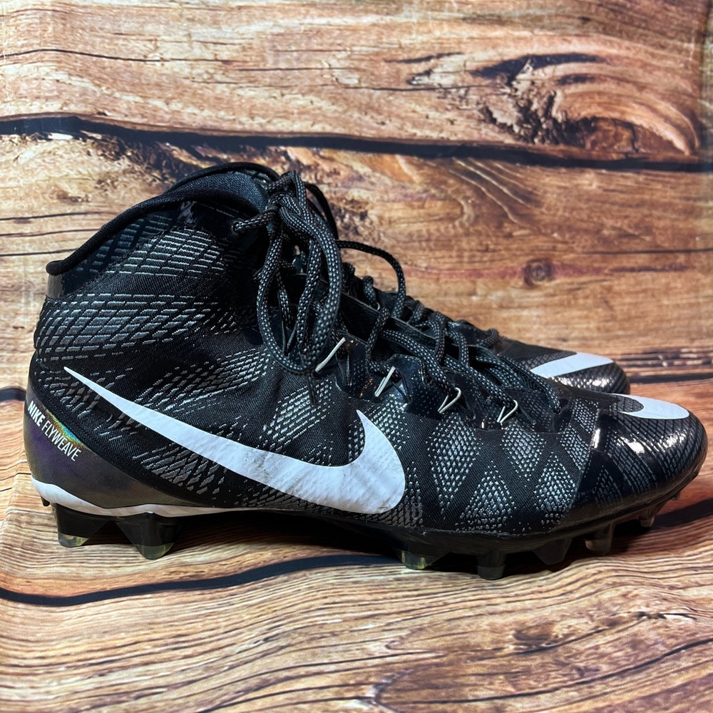 Nike CJ3 Flyweave Elite TD Calvin Johnson Football Cleats Shoe 725226-010 Sz 13
